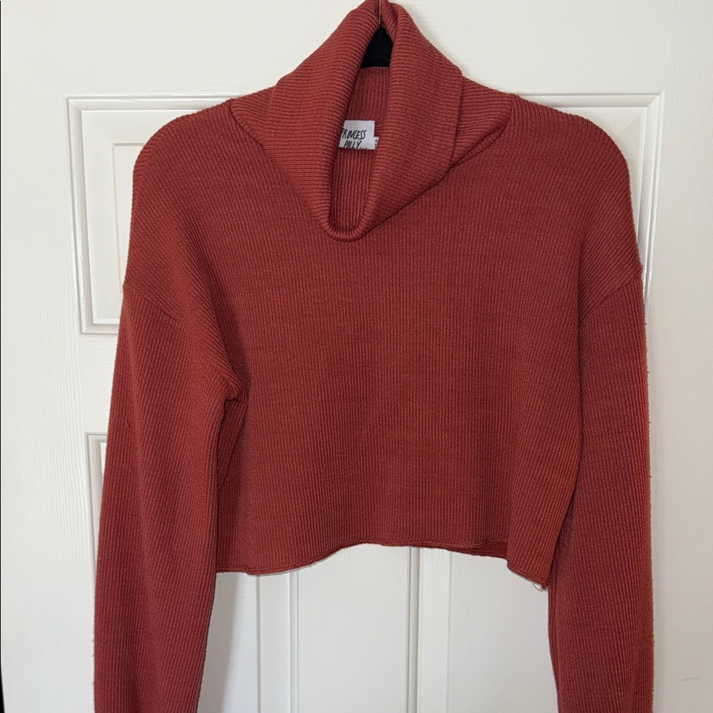 Princess Polly Cowl Neck Sweater in Rust